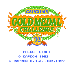 Gold Medal Challenge '92 (USA) Title Screen